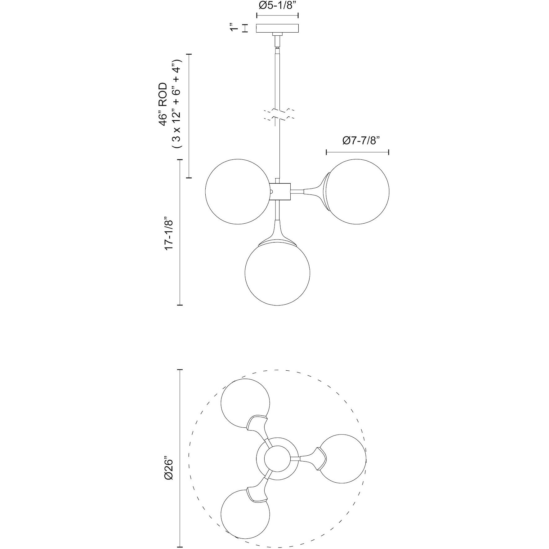 Alora Mood Nouveau 4 Light 26 inch Matte Black Chandelier Ceiling Light