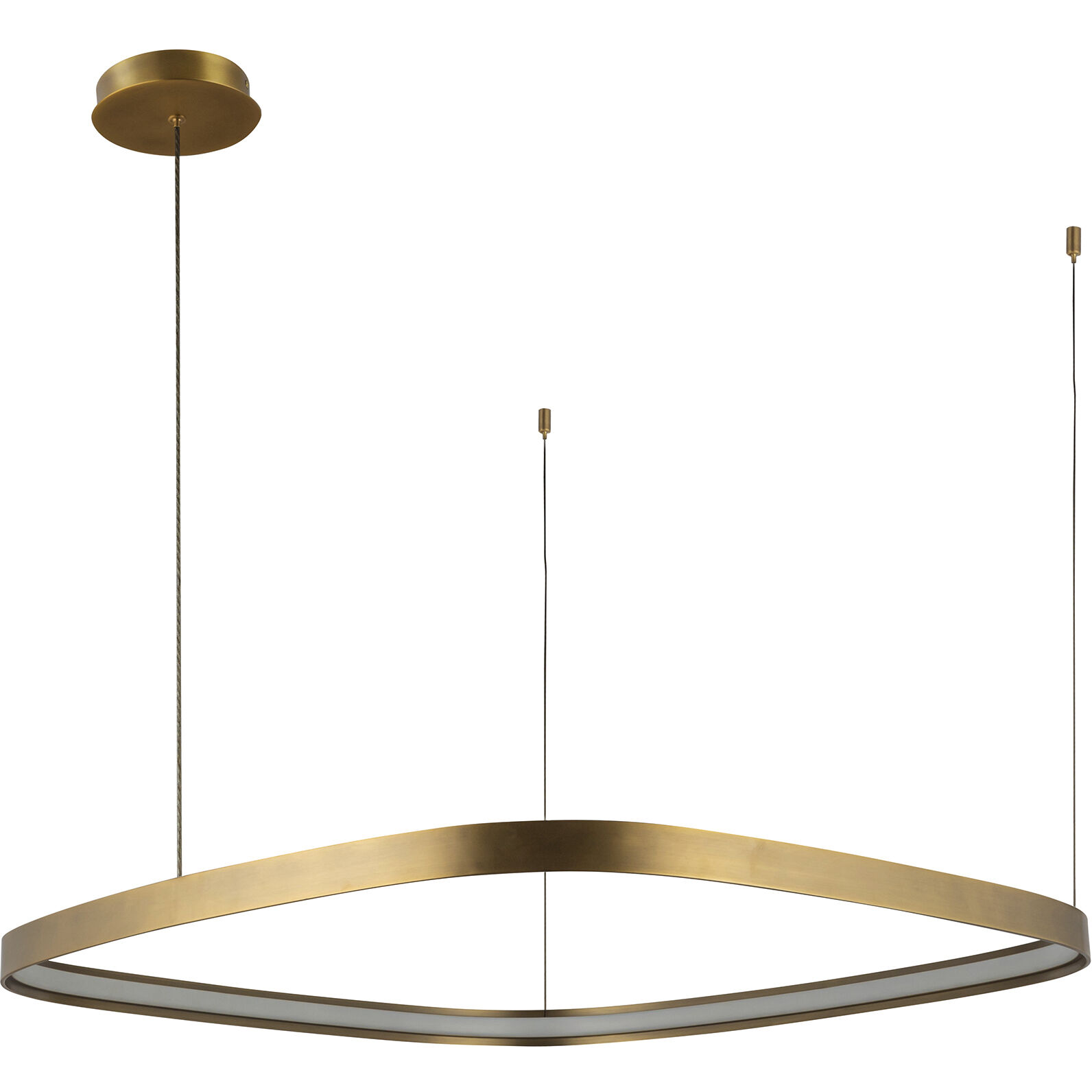Yukon Pendant Ceiling Light in Vintage Brass