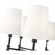 Adorra 8 Light 30 inch Matte Black Chandelier Ceiling Light