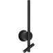 Baton 4.43 inch Matte Black Interior Combination Reader Wall Light