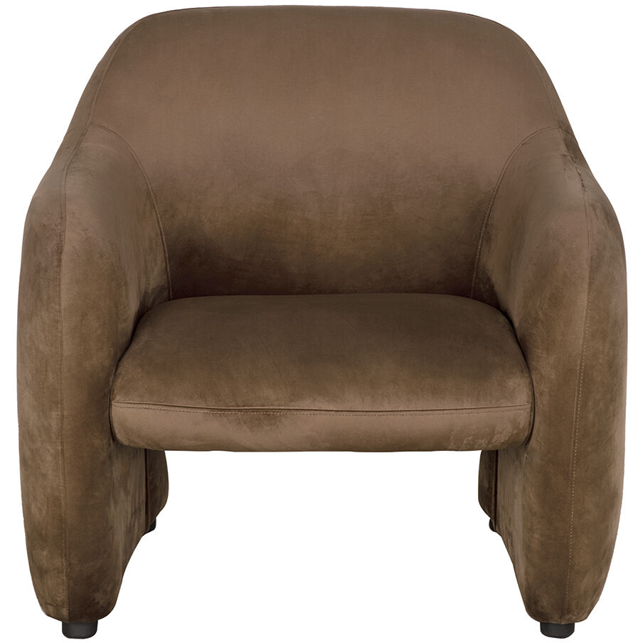 Marx Brown Velvet Occasional Chair