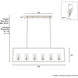 Kerrison 6 Light 48 inch Brushed Nickel Linear Chandelier Ceiling Light
