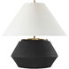 Thomas O'Brien Aten 23.25 inch 15 watt Shadow Black Table Lamp Portable Light
