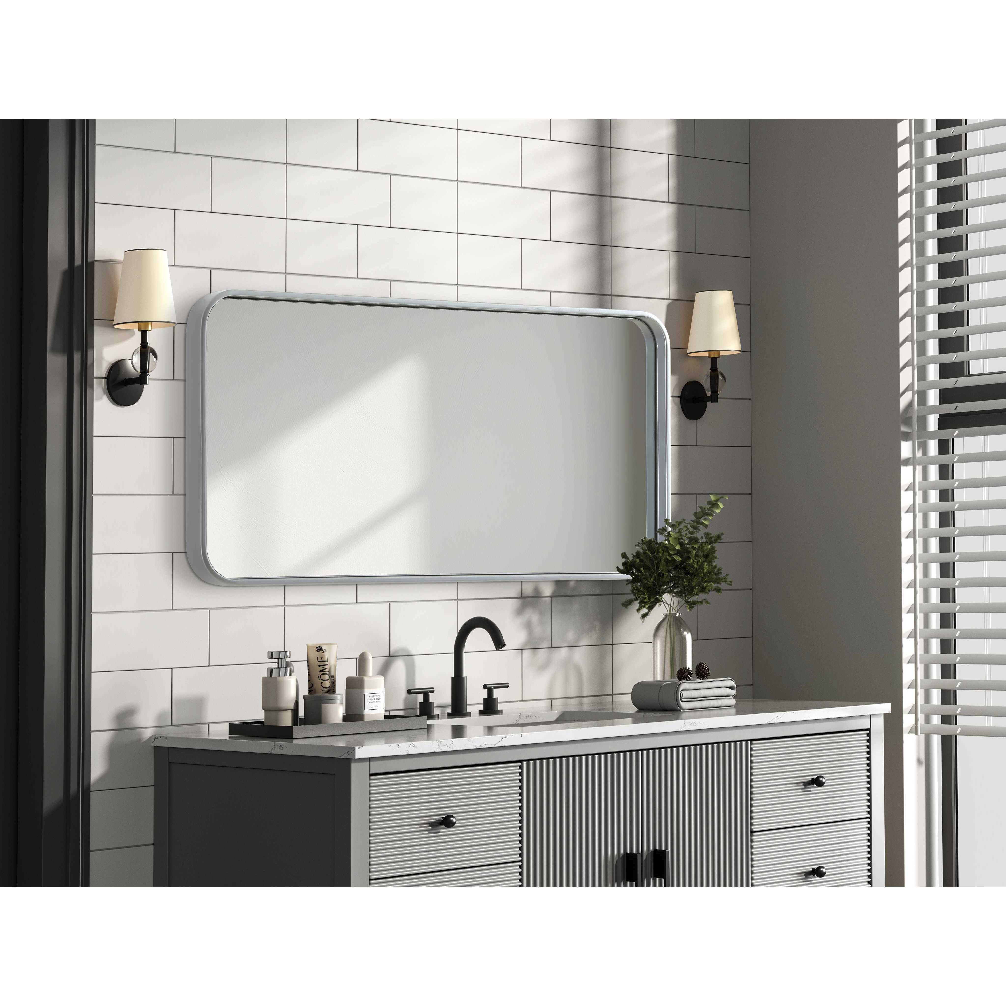 Remy 36 X 18 inch Silver Mirror