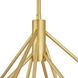 Helios 9 Light 41 inch Antique Brass Chandelier Ceiling Light