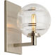 Sean Lavin Sedona LED 7.2 inch Satin Nickel Wall Light in Transparent Smoke Glass, LED 90 CRI 2700K