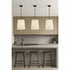 Dalia 1 Light 20 inch Matte Black Pendant Ceiling Light