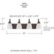 Trenton 4 Light 30 inch Bronze Vanity Light Wall Light