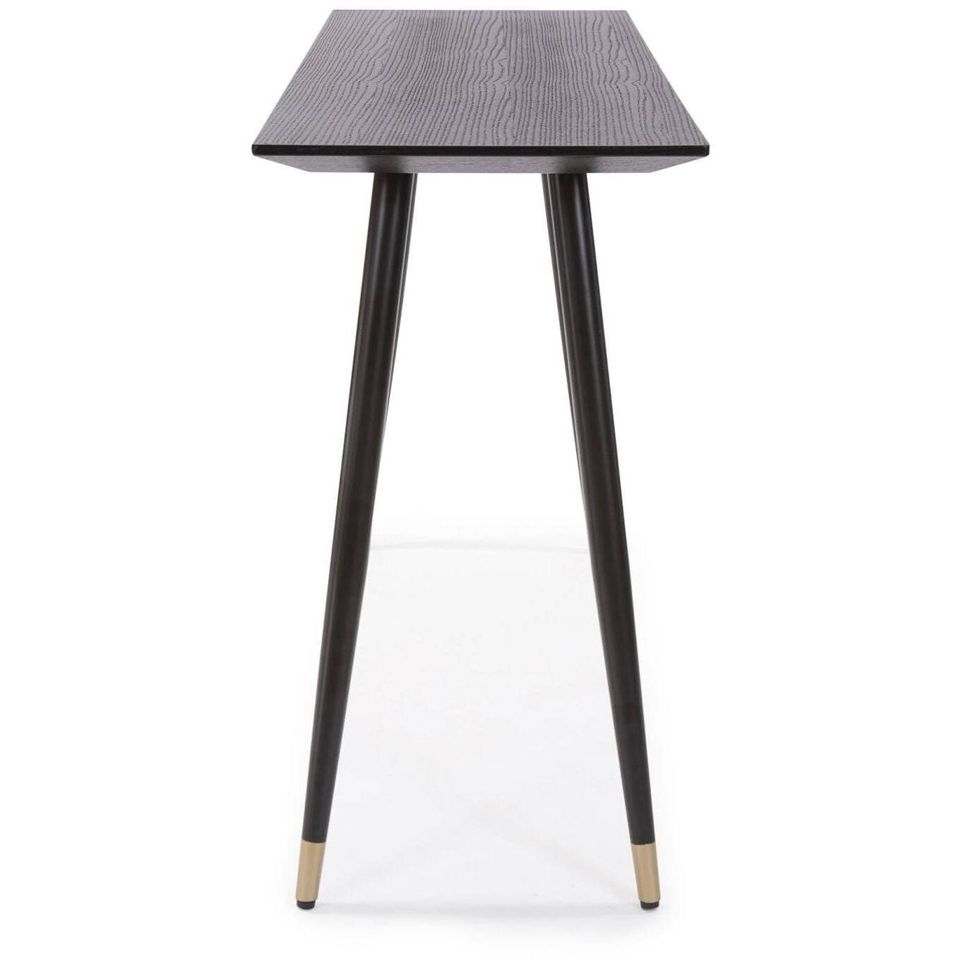 Soho 47 inch Dark Ash/Brass Console Table