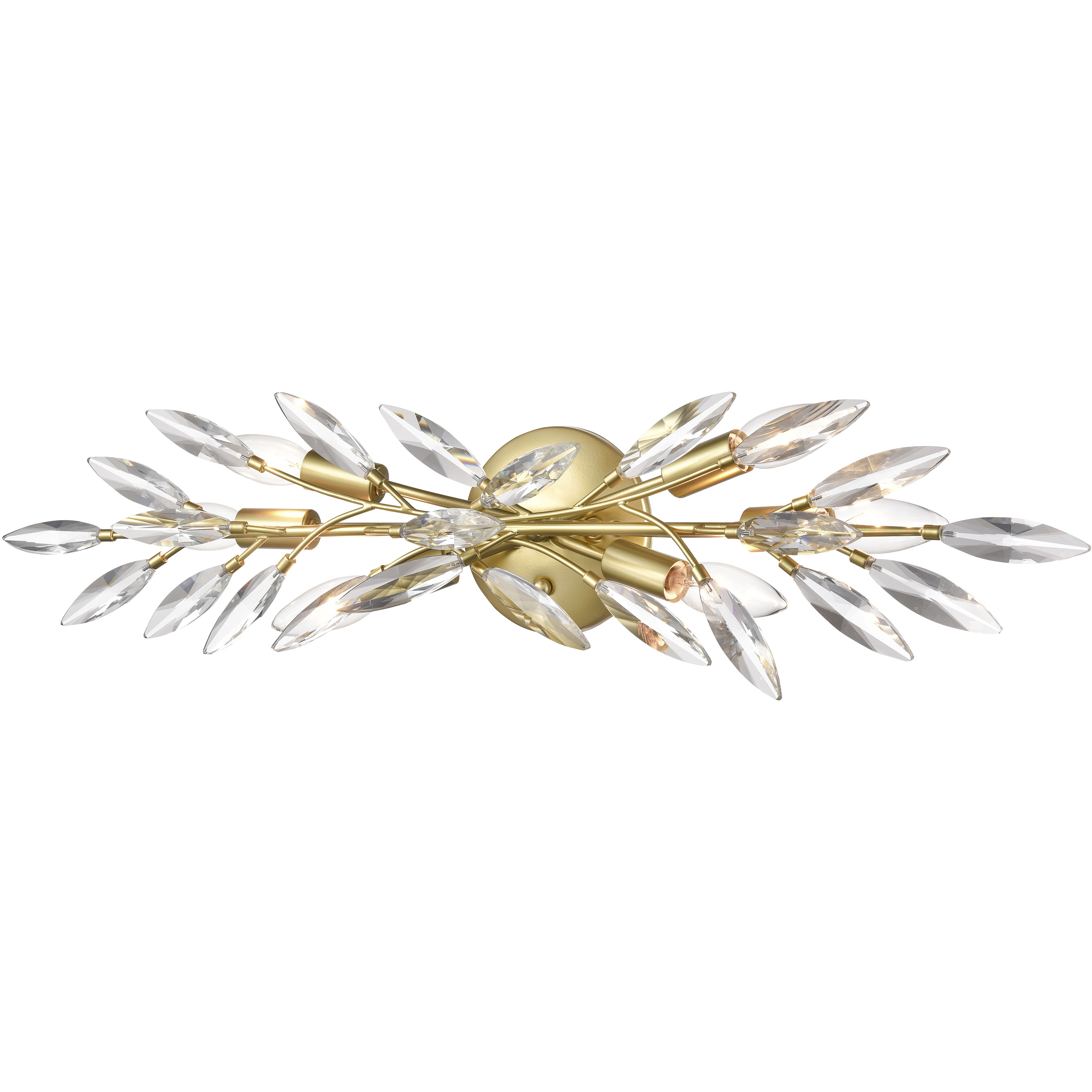 Flora Grace 6 Light 28.75 inch Champagne Gold Vanity Light Wall Light