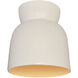 Radiance Collection 1 Light 7.5 inch Matte White with Champagne Gold Flush Mount Ceiling Light