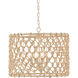Chesapeake 4 Light 21 inch Beige Drum Chandelier Ceiling Light
