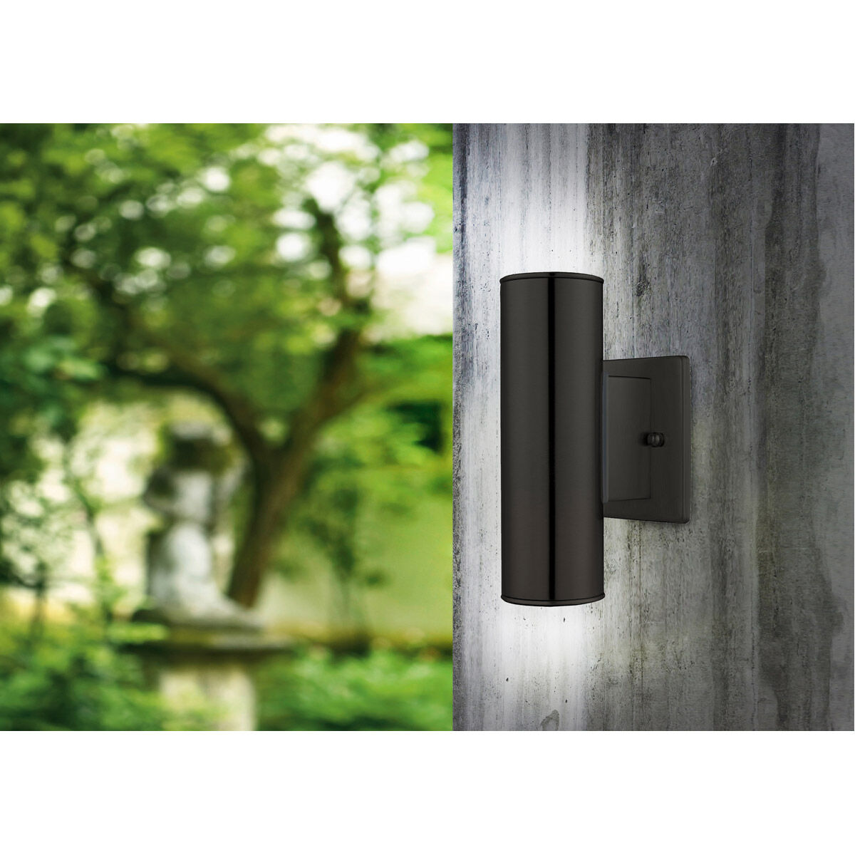 Riga 2 Light 8 inch Matte Black Outdoor Wall Light