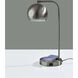 Emery 19 inch 60 watt Brushed Steel Supercharger Desk Lamp Portable Light