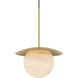 Olenne 1 Light 14 inch Legacy Brass Pendant Ceiling Light
