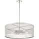 Industro 5 Light 25 inch Brushed Nickel Chandelier Ceiling Light