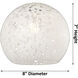 Ballston White Mouchette 3 Light 28 inch Brushed Satin Nickel Bath Vanity Light Wall Light