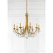 Bridgehampton 8 Light 28 inch Antique Gold Chandelier Ceiling Light in Clear Hand Cut
