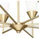 Pinellas 8 Light 40 inch Soft Gold Chandelier Ceiling Light, Design Series