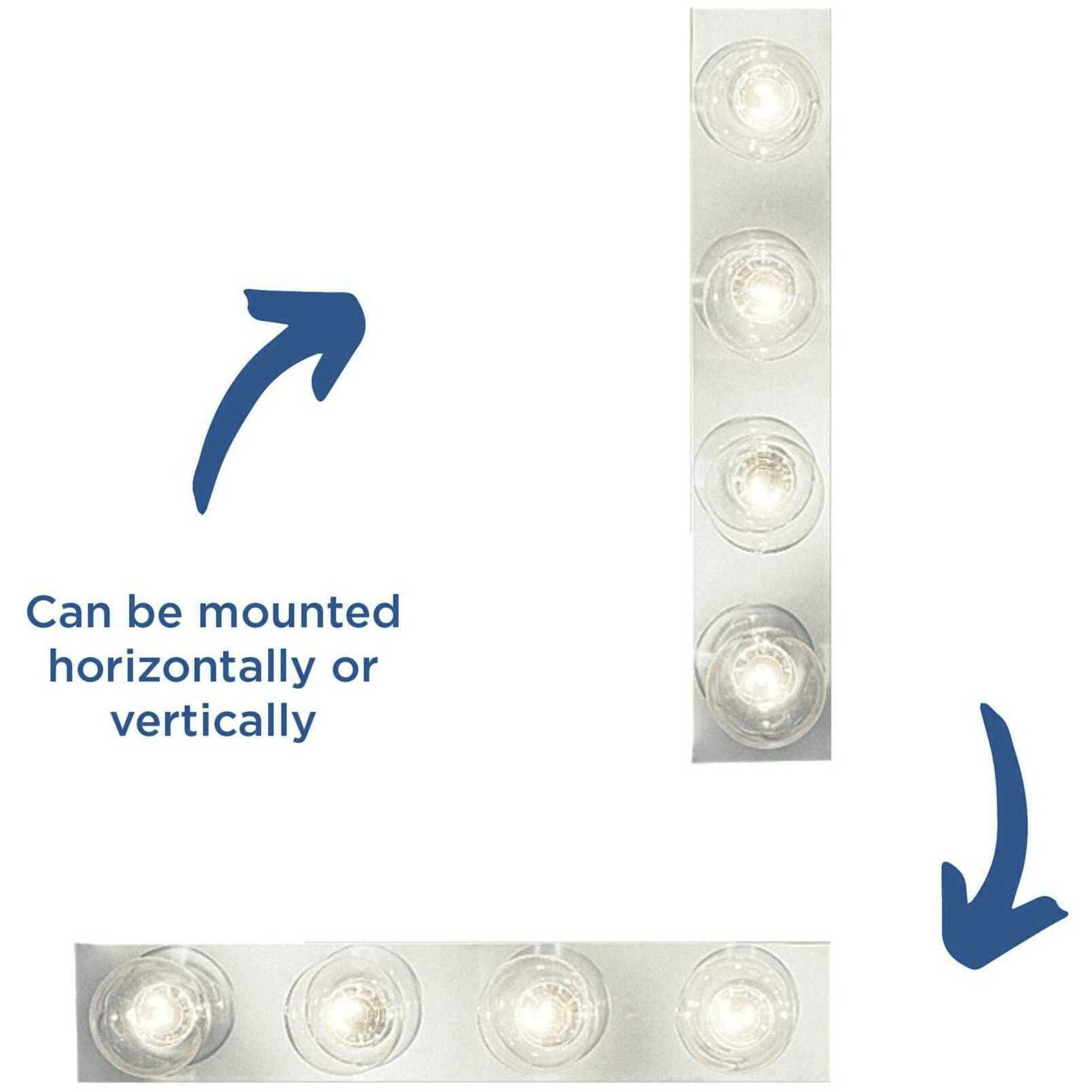 Broadway 4 Light 24 inch Polished Chrome Bath Vanity Wall Light