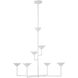 Julie Neill Eleanor LED 46.75 inch Plaster White Chandelier Ceiling Light
