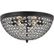 Taye 4 Light 18 inch Matte Black Flush Mount Ceiling Light