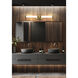 Idris LED 32.5 inch Modern Gold Bathroom Vanity Wall Light