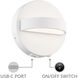 Wink Reading Light Wall Light in White, dweLED