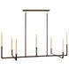 Alpine 7 Light Darkened Copper Chandelier Ceiling Light