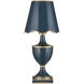 Travelogue 20 inch 3 watt Navy and Gold Table Lamp Portable Light