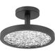 Courtney LED 12 inch Textured Black Convertible Pendant Ceiling Light