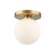 Baird LED 4.75 inch Aged Brass Bath Bracket Wall Light