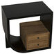 Burton 30 X 28 inch Hand Rubbed Black Side Table, Left