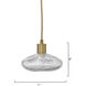 Reservoir LED 7 inch Antique Brass Pendant Ceiling Light, Inline
