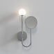 Orb 1 Light 8.27 inch Polished Chrome Bathroom Magnifying Mirror Wall Light