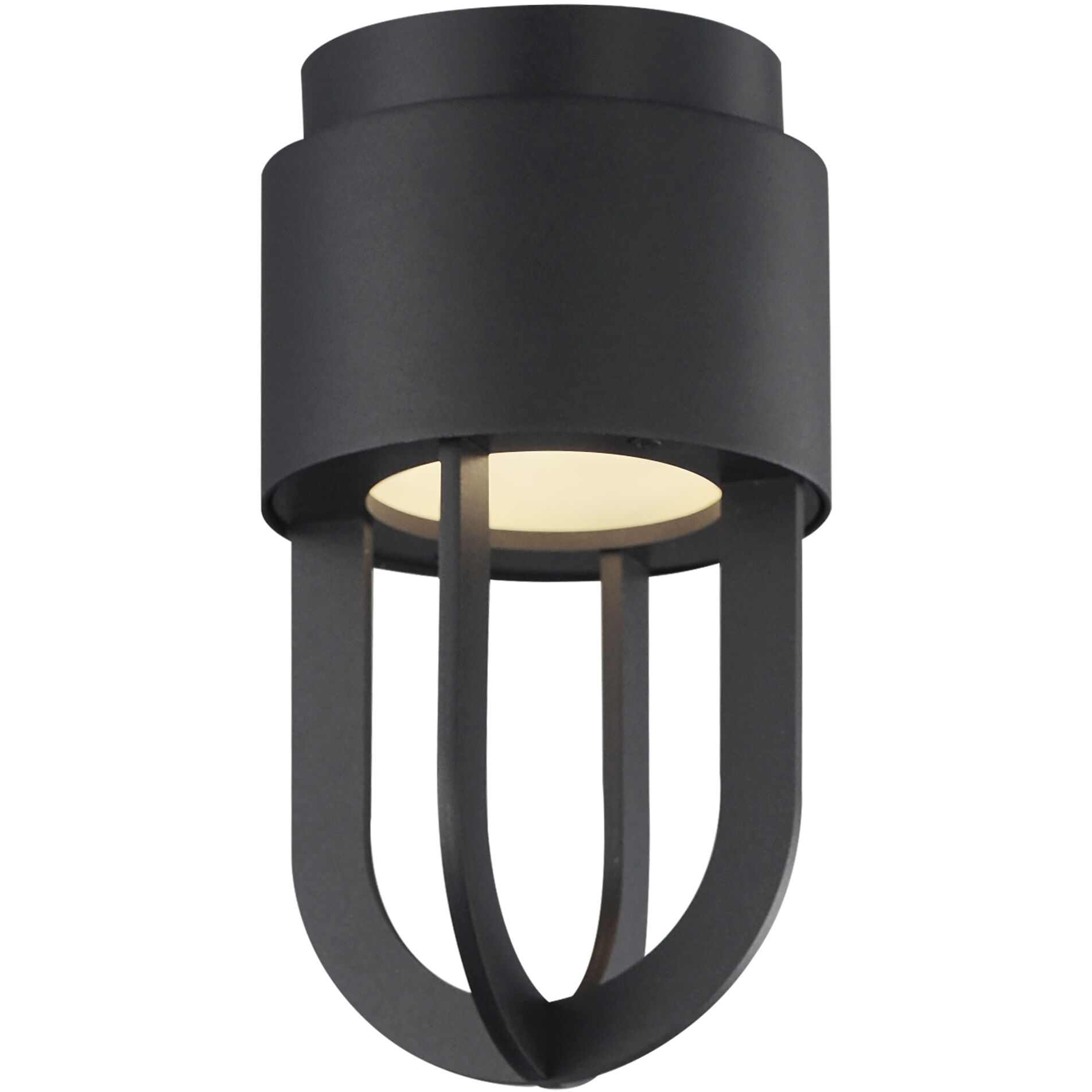 Quayside VX LED 5.5 inch Black Outdoor Flush Mount