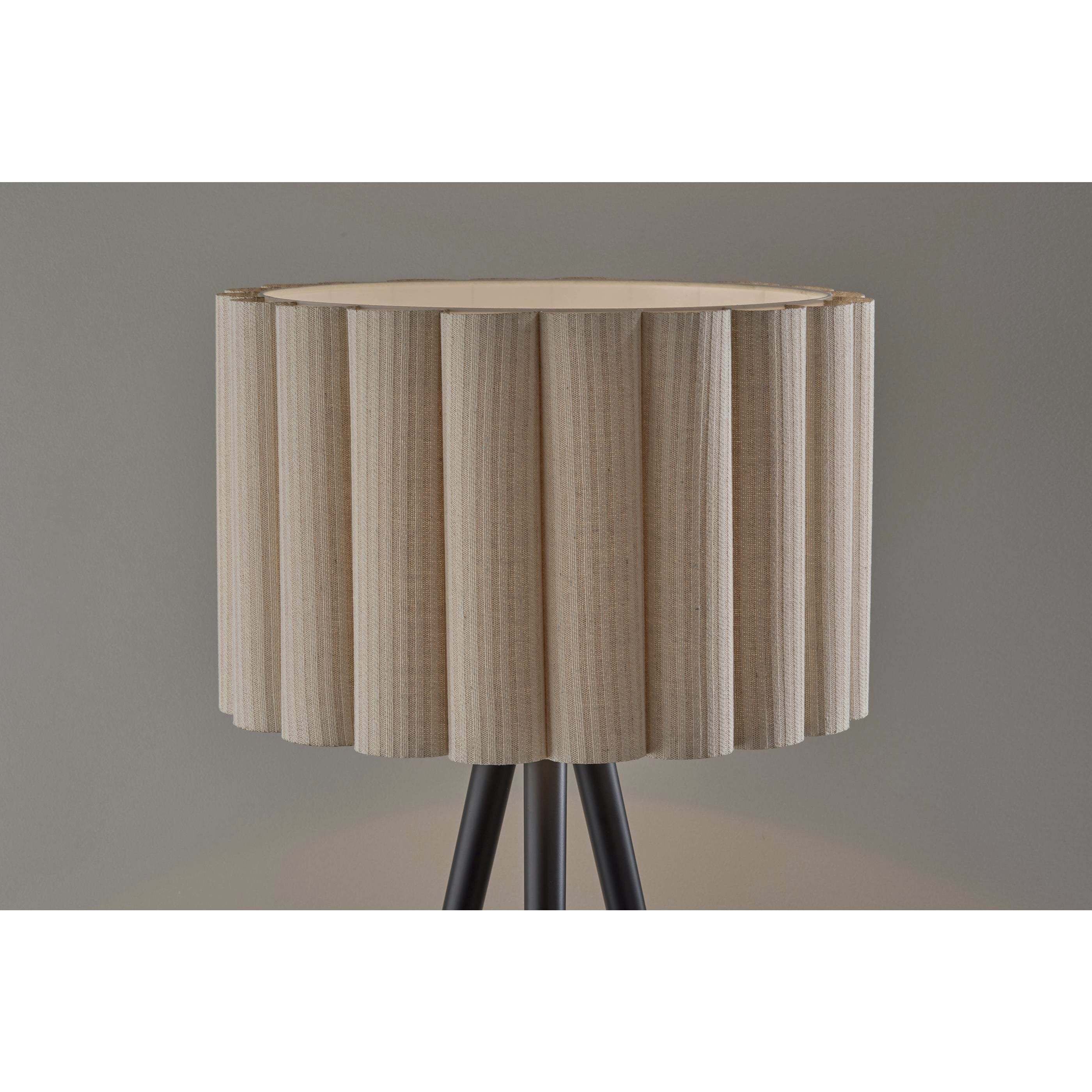 Caldwell 61 inch 100.00 watt Black Floor Lamp Portable Light