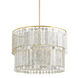 Melisa 6 Light 24 inch Aged Brass Chandelier Ceiling Light