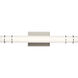Korona LED 25 inch Brushed Nickel Linear Bath Medium Wall Light, Medium