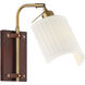 Mid-Century 7 inch 40.00 watt Natural Brass Adjustable Wall Sconce Wall Light