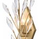 Crystal Fusion 1 Light 5.25 inch Peruvian Gold Sconce Wall Light
