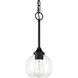 Glenda 1 Light 6 inch Flat Black Mini Pendant Ceiling Light