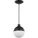 Globe LED LED 8 inch Matte Black Pendant Ceiling Light, Progress LED