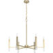 Sunjai 6 Light 30 inch Palm Gold Chandelier Ceiling Light