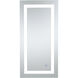 Helios 36 X 18 inch Silver Lighted Wall Mirror