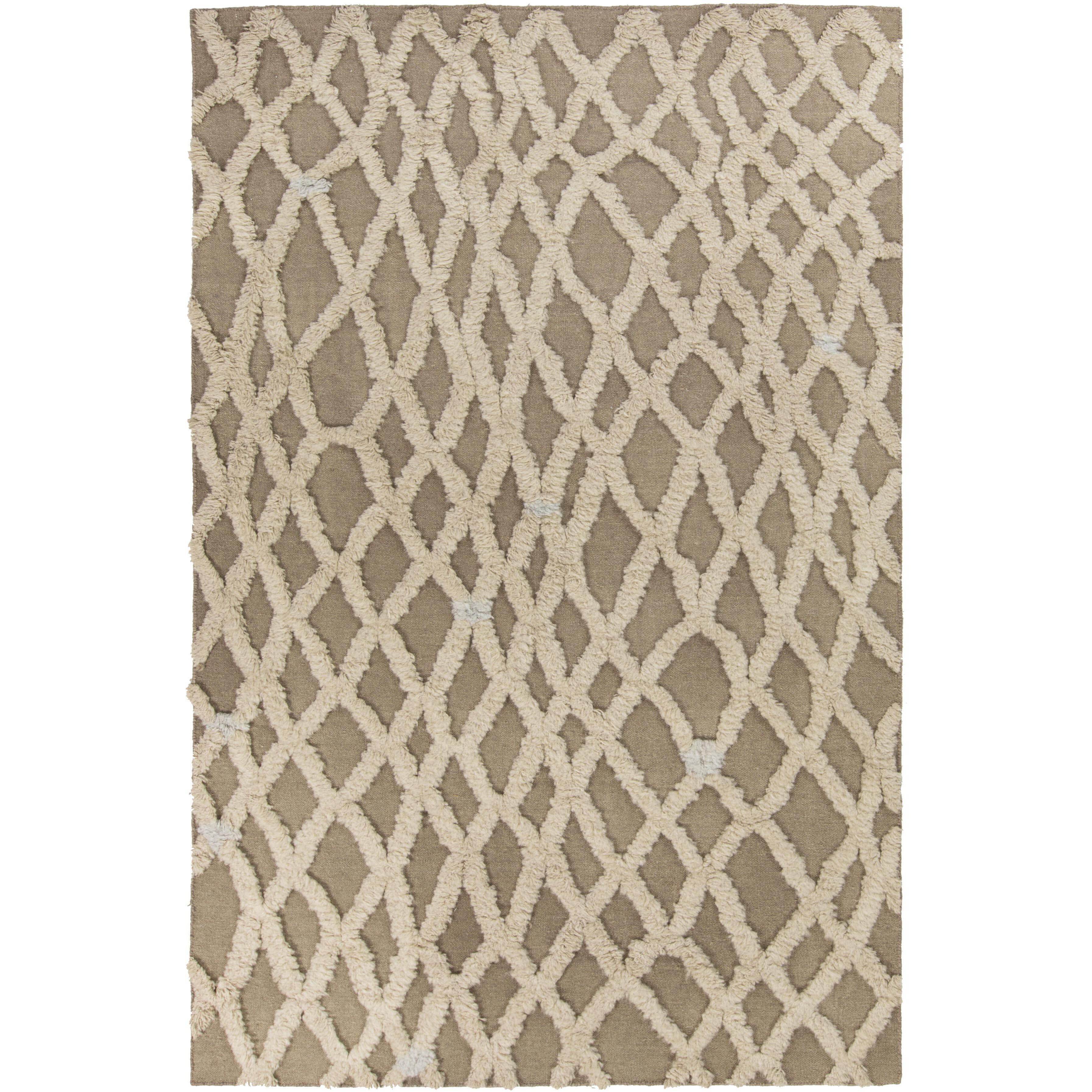 Midelt 132 X 96 inch Khaki, Light Gray, Taupe Rug