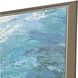 Summer Wave Blue and Green and White Framed Art