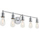 Serif 5 Light 29 inch Chrome Wall Sconce Wall Light