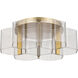 Kenzo LED 20.5 inch Polished Anodized Bronze Flush Mount Ceiling Light