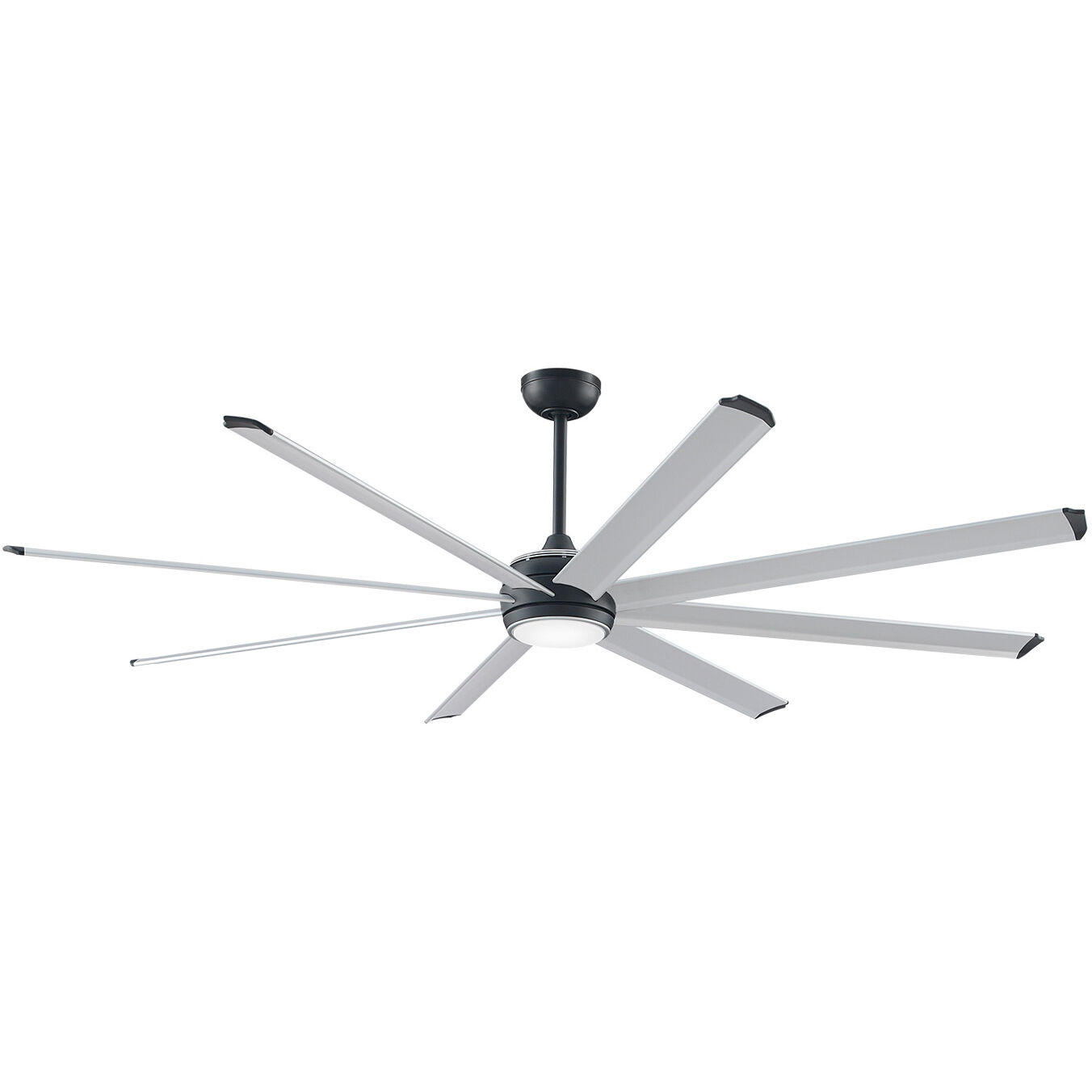 Stellar Custom Silver Fan Motor Only, Blades Sold Separately